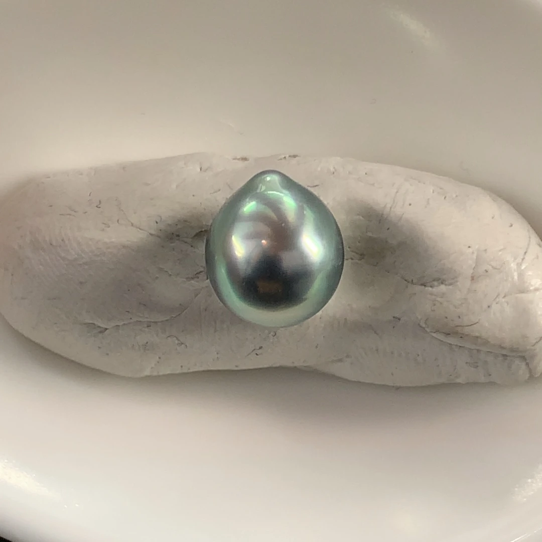 海水珍珠裸珠无暇水滴8.8mm