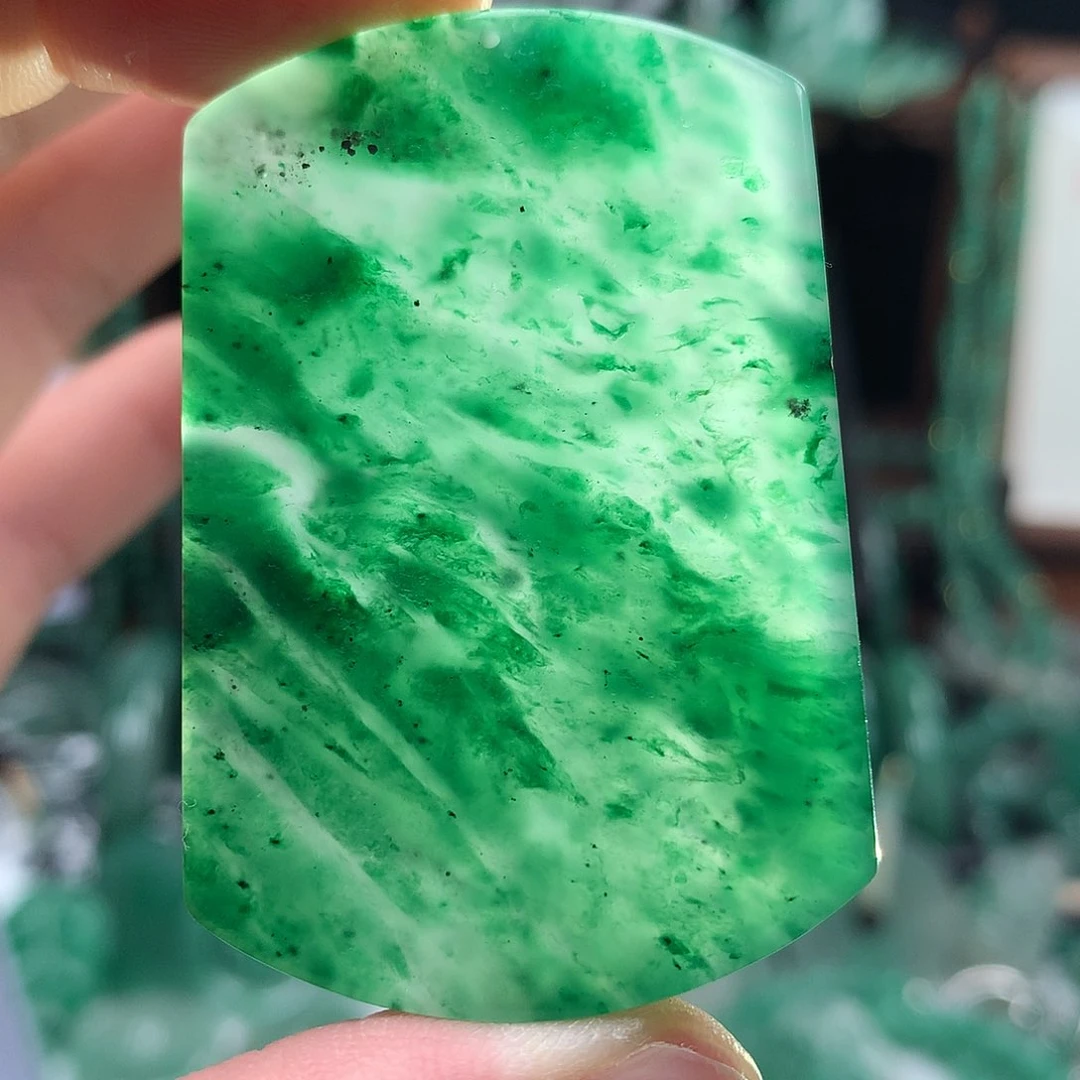 石英质玉吊坠(不含链)未镶嵌无事牌