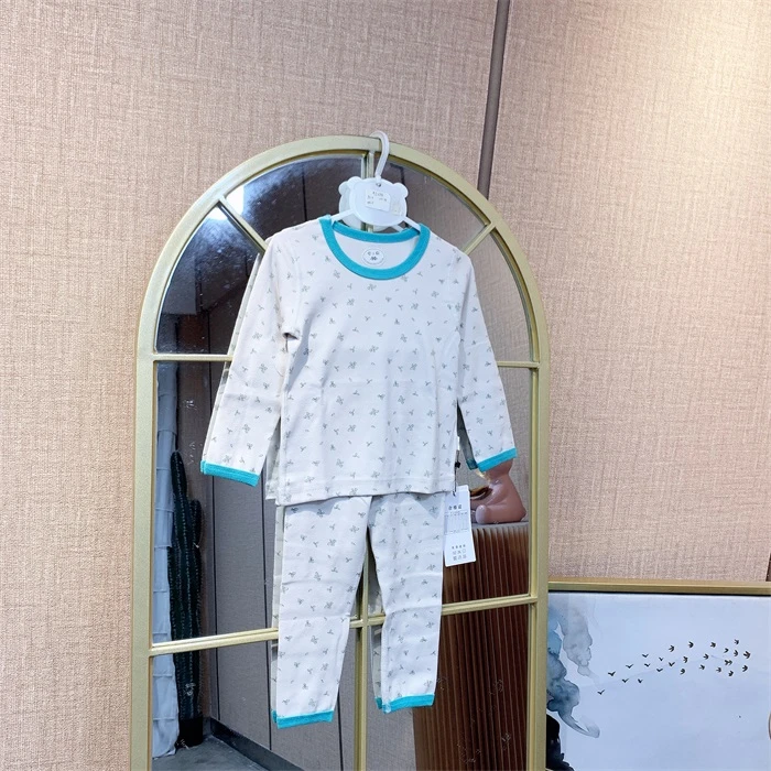 AJ084    宝宝白色秋衣套装