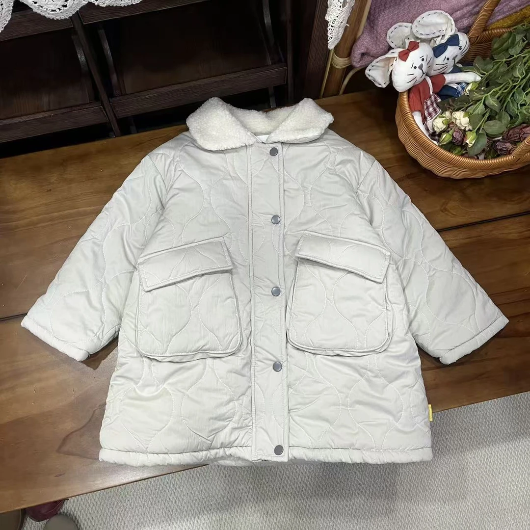 〖姐姐家〗2024冬款萌娃穿搭儿童拼色外套5506