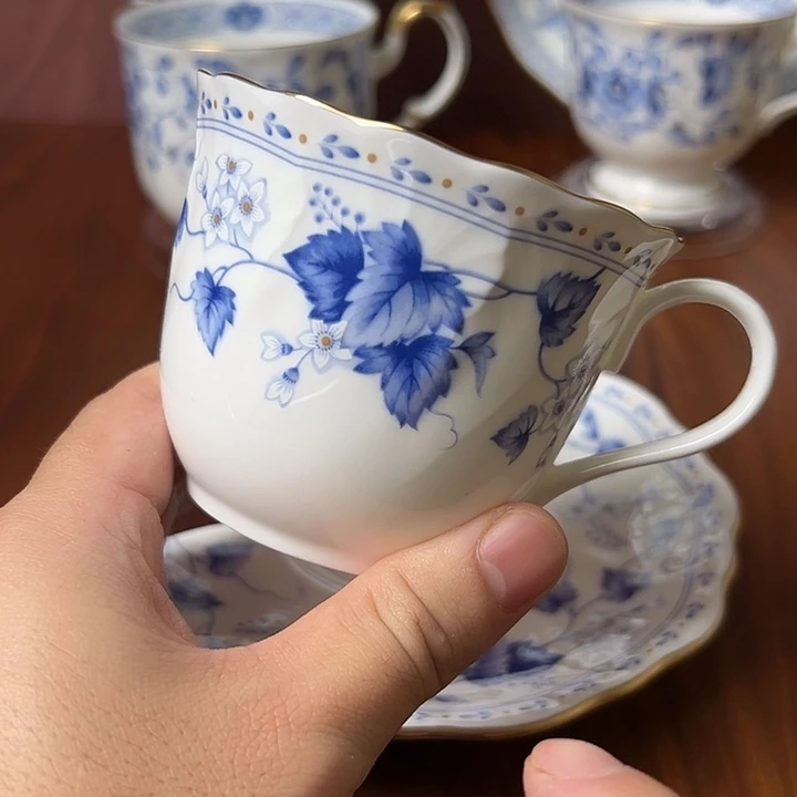 杯日本进口陶瓷杯蝶