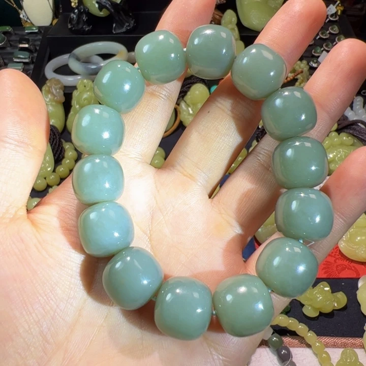 和田玉（青玉）颈饰未镶嵌