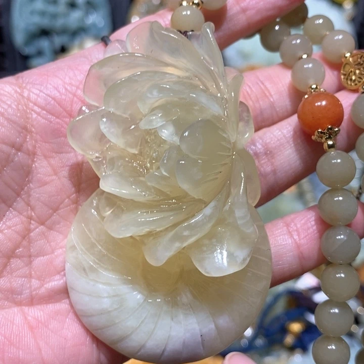 岫玉毛衣链未镶嵌