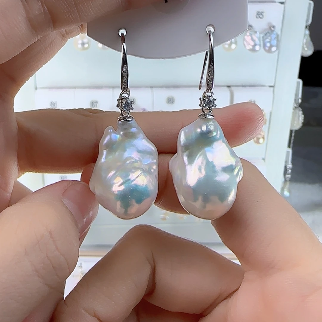 嘟***宝耳饰未镶嵌淡水珍珠