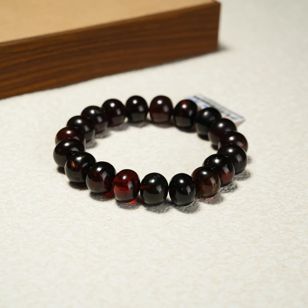 【央网专属】抚顺特级翳珀手串12mm-DB43925