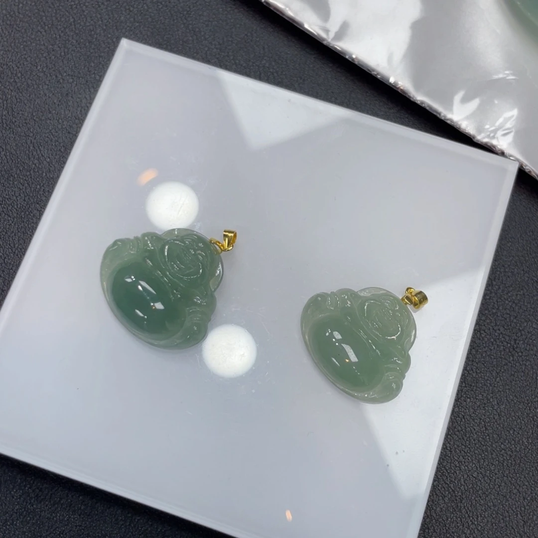 翡翠未镶嵌颈饰安**歡纯天然缅甸a货翡翠