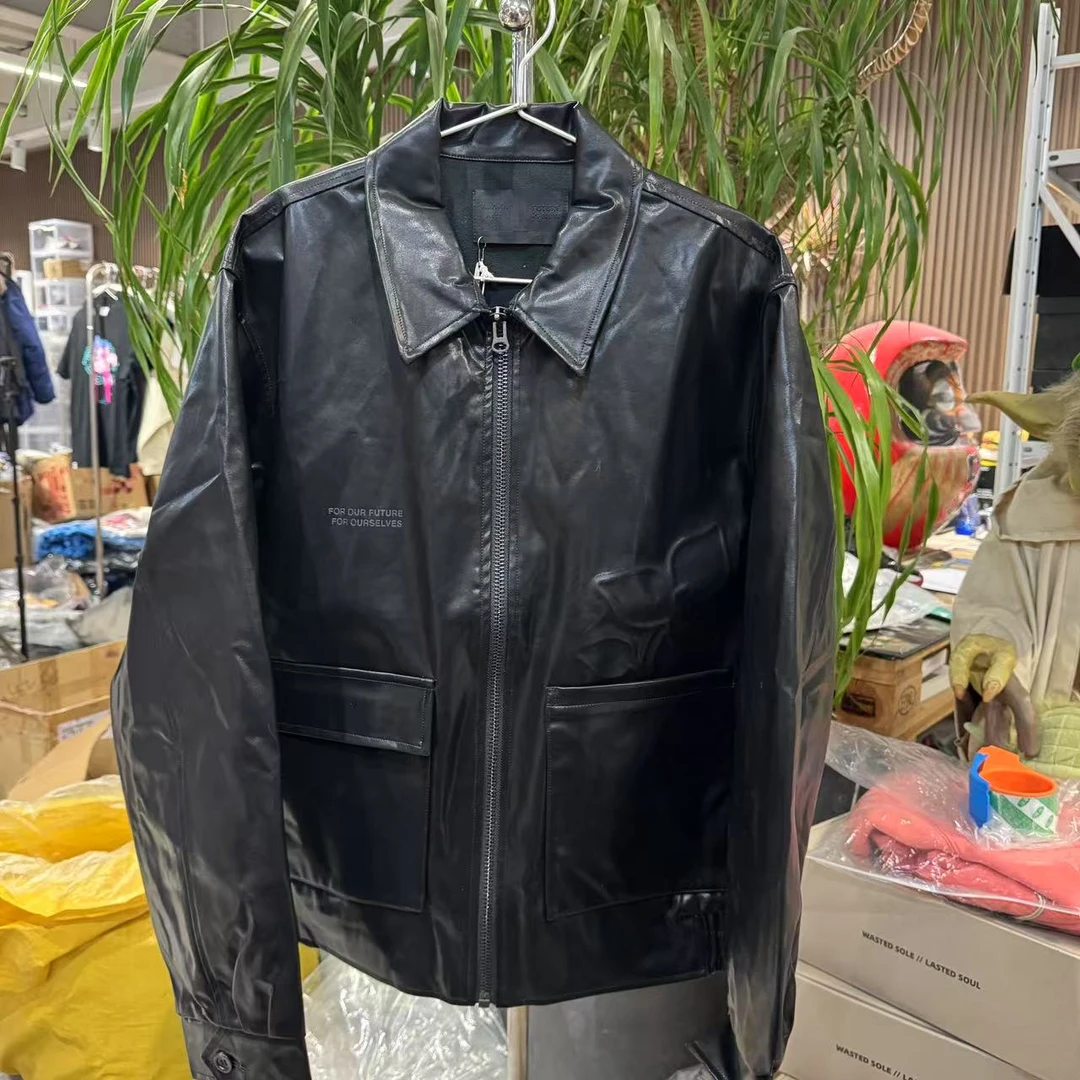 FISN PU 夹克 黑色 超重磅 FISN052