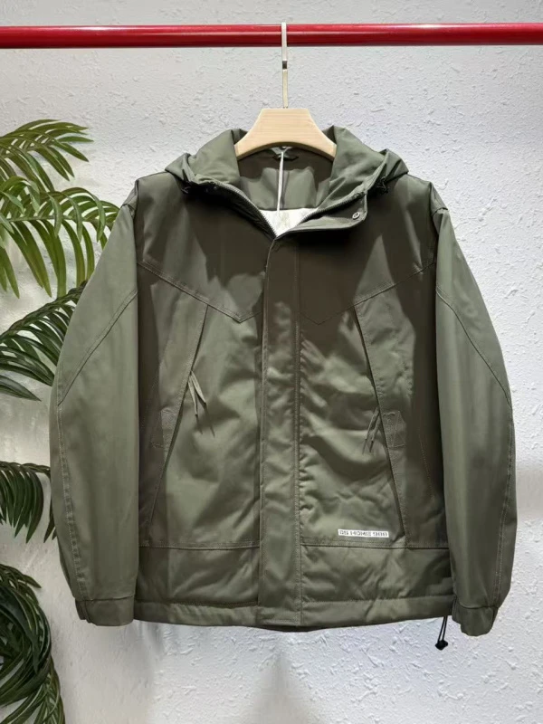 2025年秋季工装棉服宽松连帽夹克外套男士加厚三防棉衣-3950