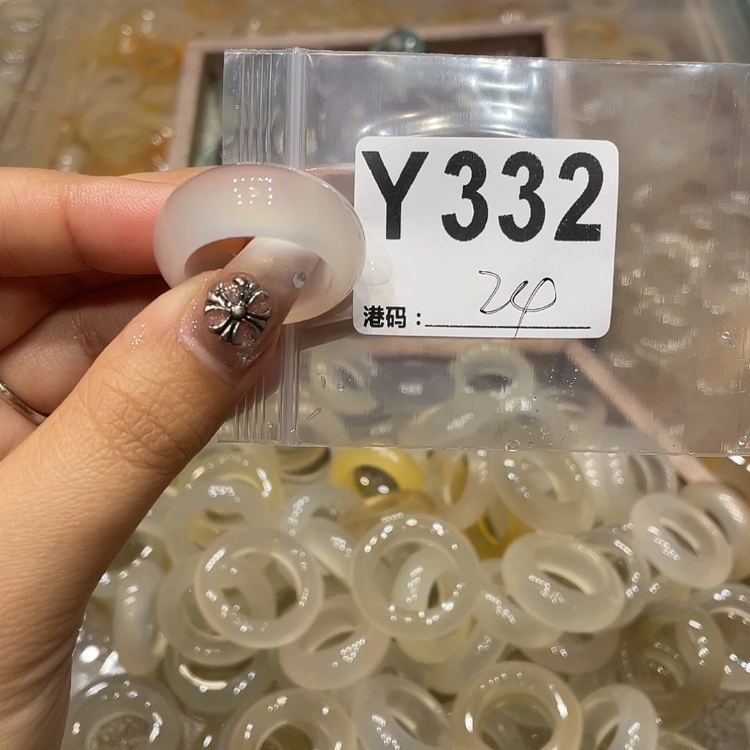 玛瑙/玉髓未镶嵌戒指332