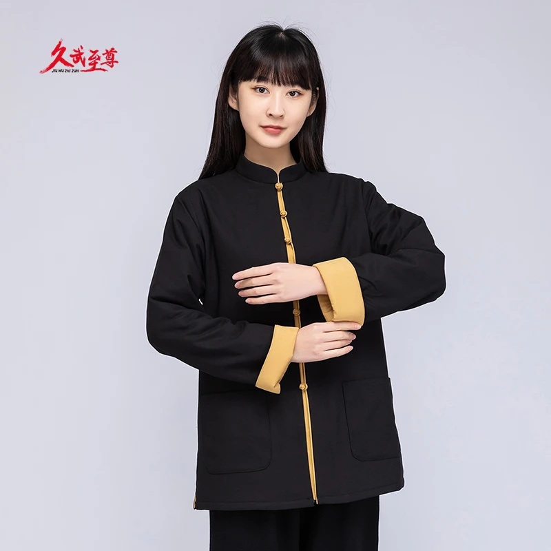 久武至尊原创中国风太极服男女秋冬加厚棉服休闲比赛服上衣【灵犀】