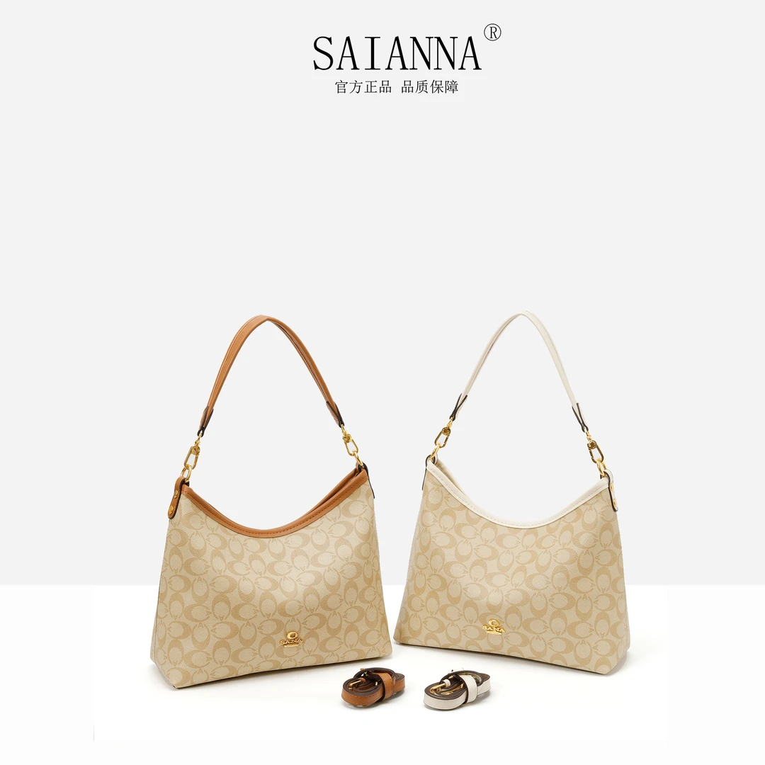 【赛安娜】2025夏季新款复古潮流托特时尚百搭女包单肩斜挎包
