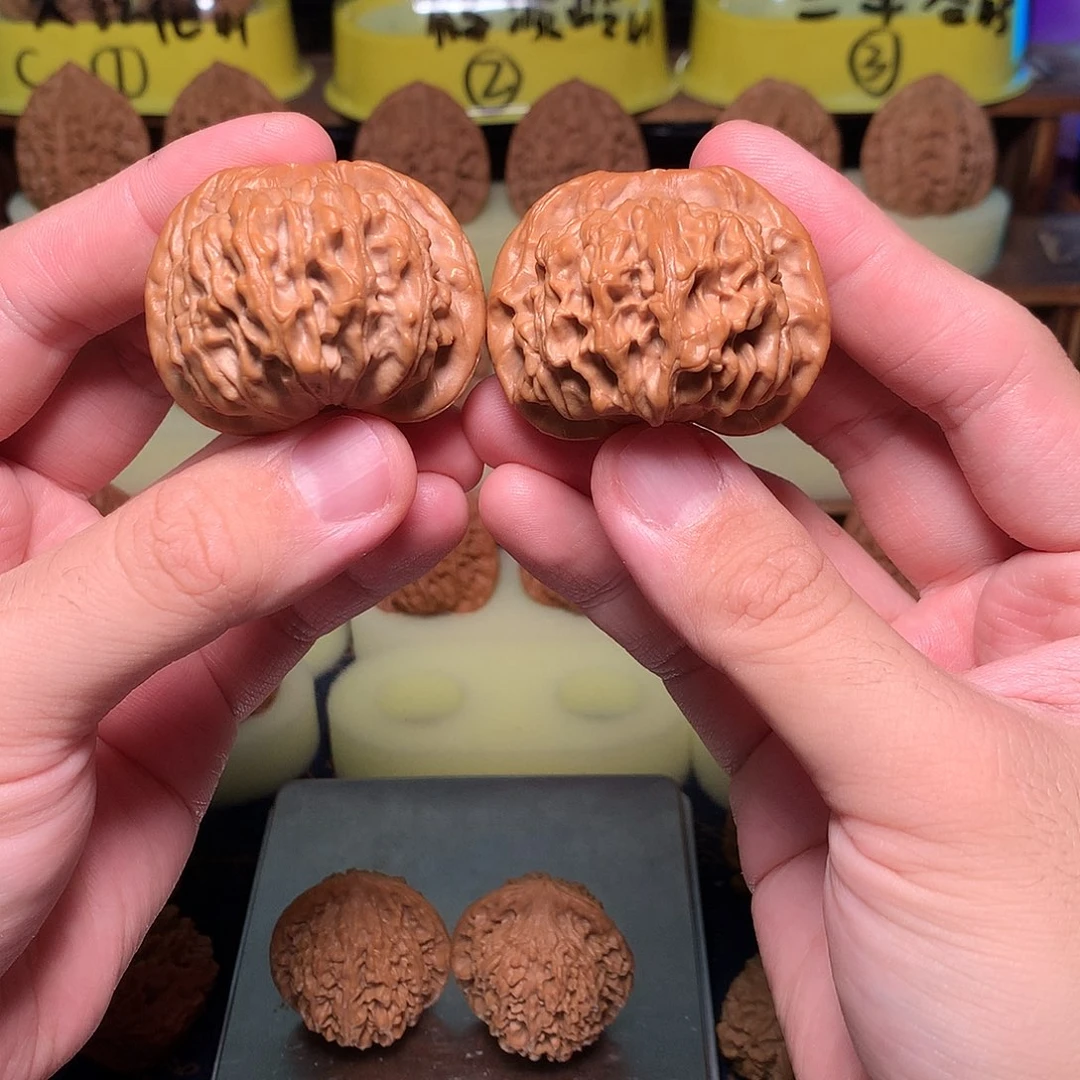 2***D文玩核桃吊坠45怀柔一代天地二爷全品