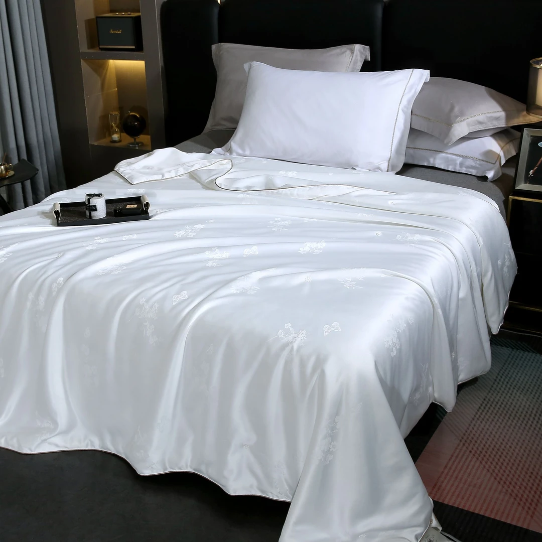 【琴姐百万补贴】正品高端100%纯手工订花提花黄金蚕丝被