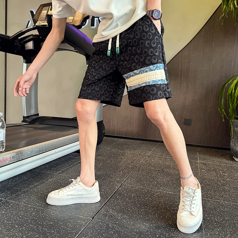 爆款男士短裤夏季2025新款痞帅运动休闲五分沙滩裤男装中裤子外穿