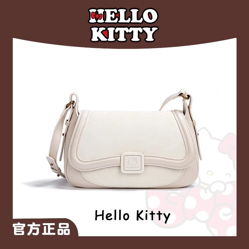 HELLO KITTY/凯蒂猫拉链单根压花单肩款小方包斜挎包夏季单肩斜跨