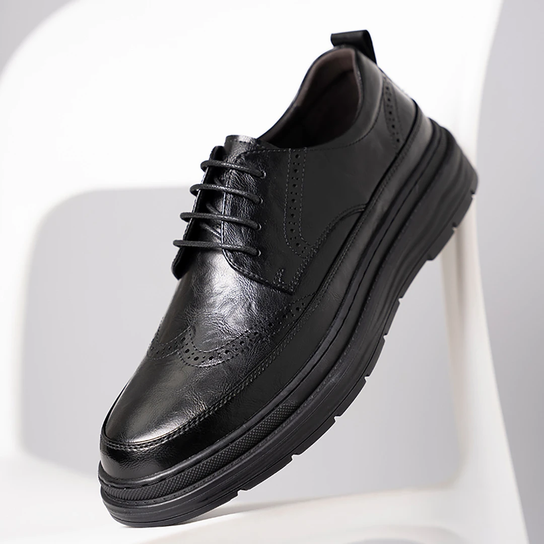 249号英伦商务正装职场通勤布洛克压花皮鞋婚庆宴会舒适男商务鞋