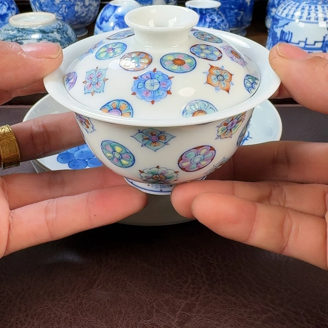 瓷片i****n现代景德镇陶瓷手绘茶具