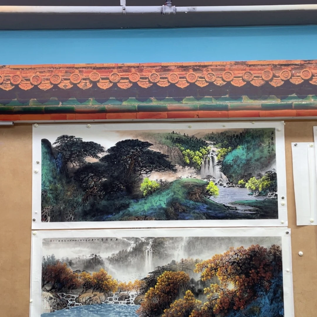 国画手绘国画，精品山水，画心