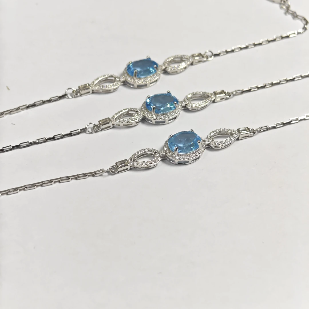 【书记甄选】天然托帕石单圈手链 多样性发一件 7902QQ