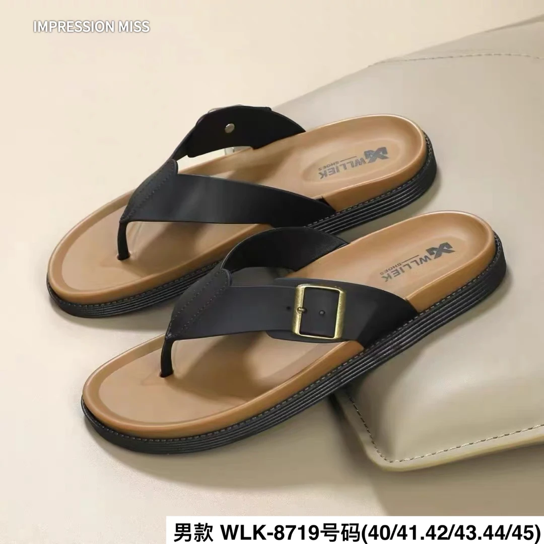 （8719）新款男拖水洗防滑人字夹拖舒适时尚 卡码往大拍