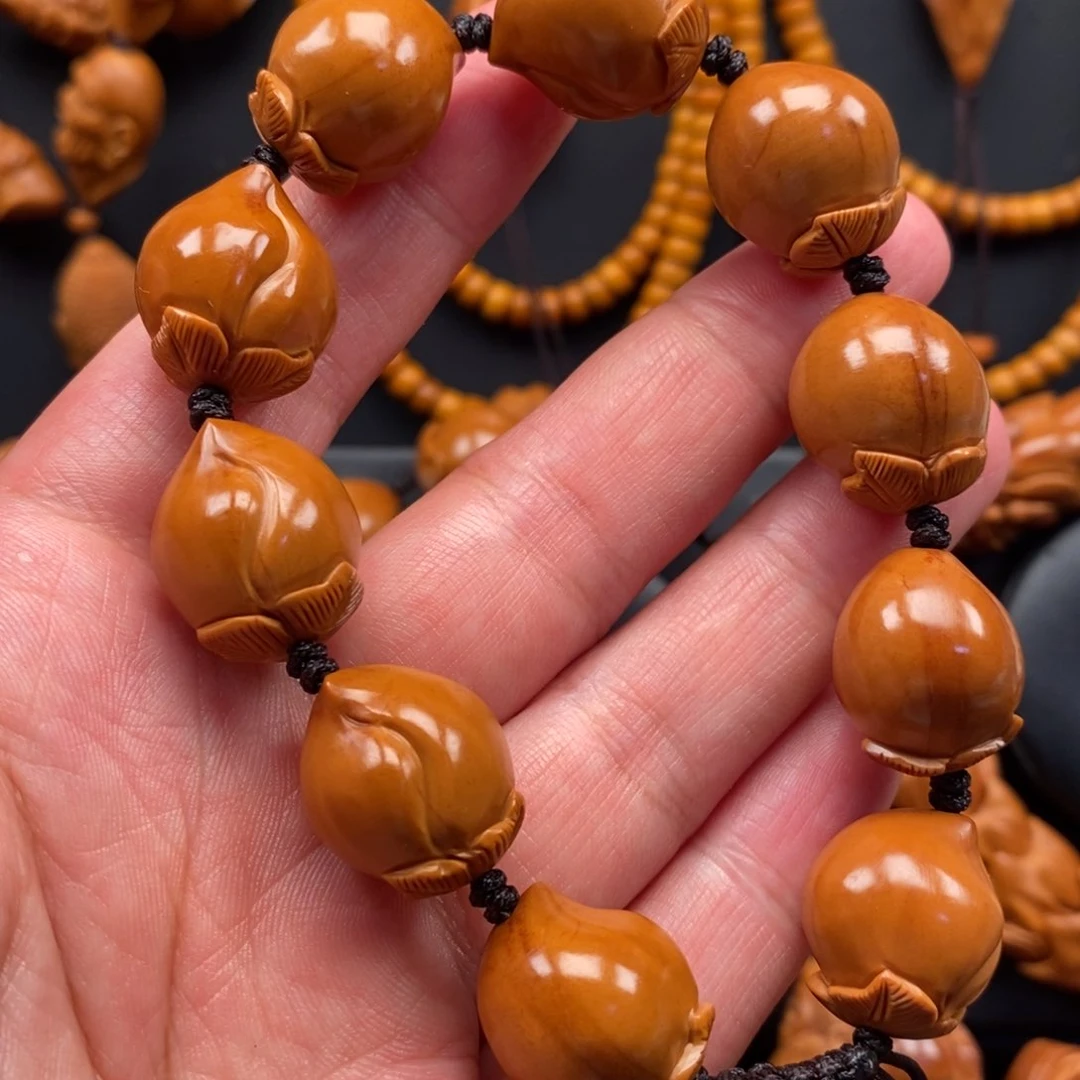 橄榄核手串1.6寿桃串