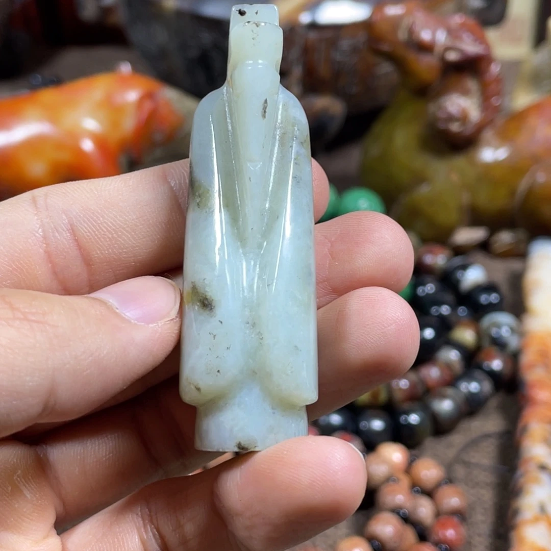 和田玉未镶嵌吊坠(不含链)