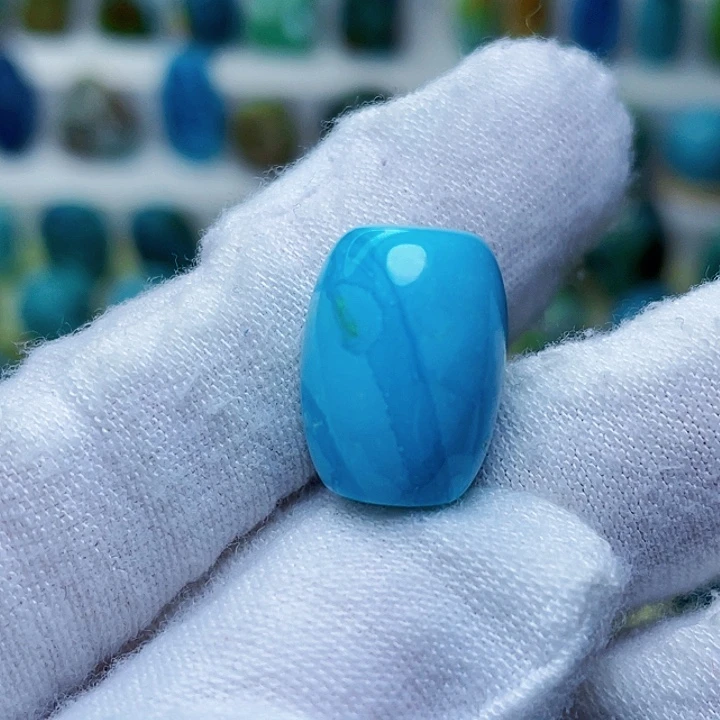 未镶嵌绿松石水波桶珠
