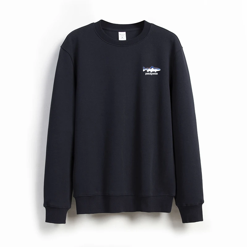 春秋冬款大码卫衣男宽松休闲加绒圆领外套潮