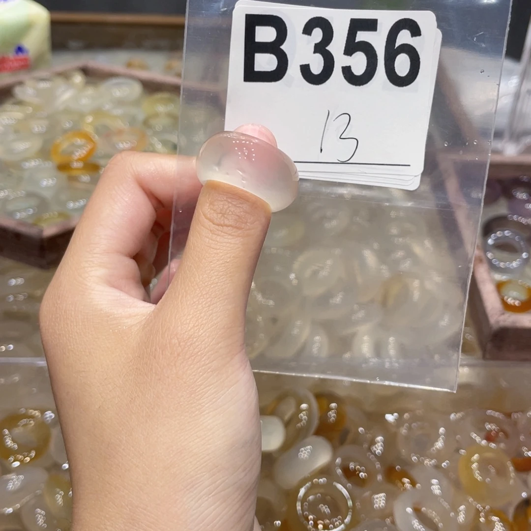 玛瑙/玉髓未镶嵌戒指356