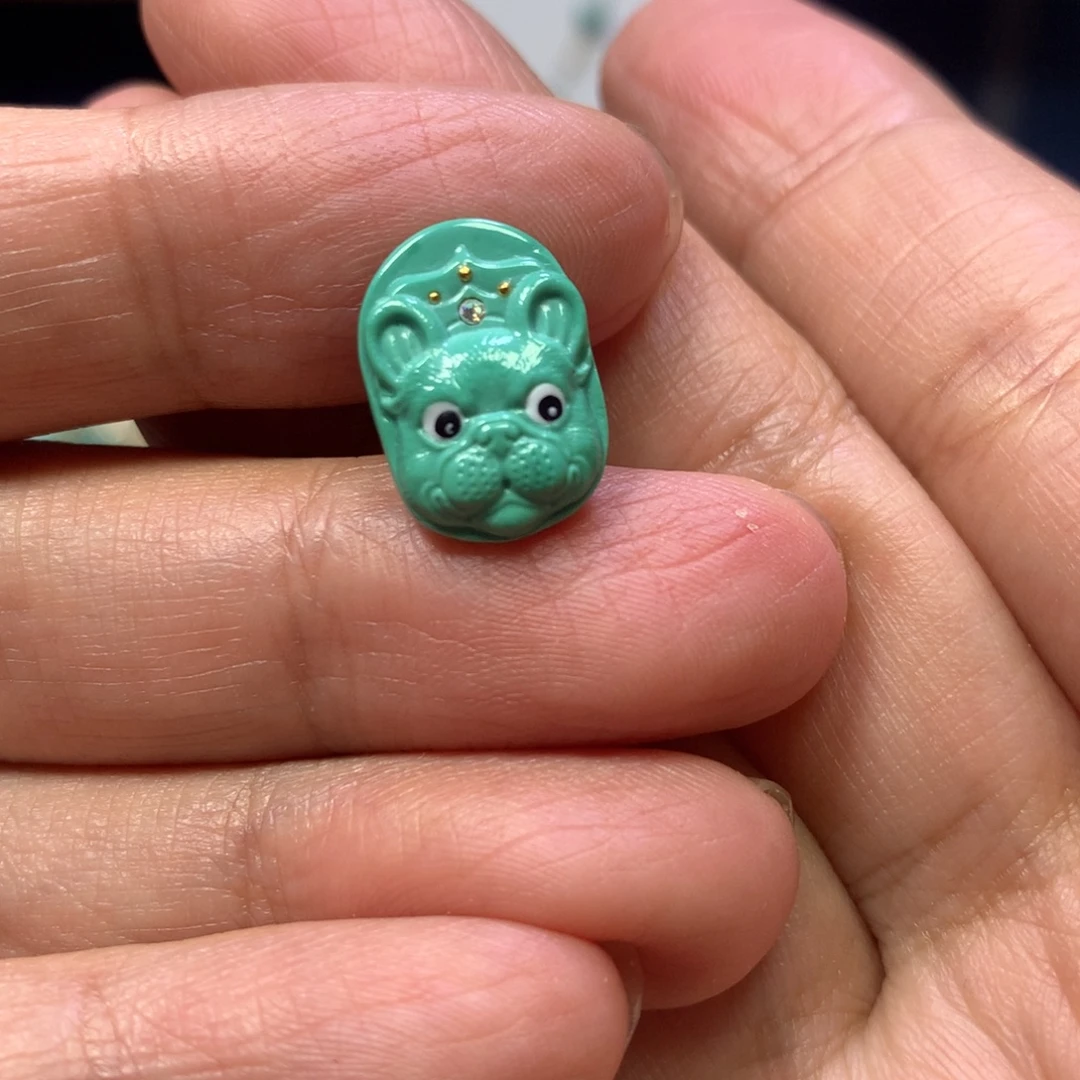 未镶嵌绿松石狗狗牌
