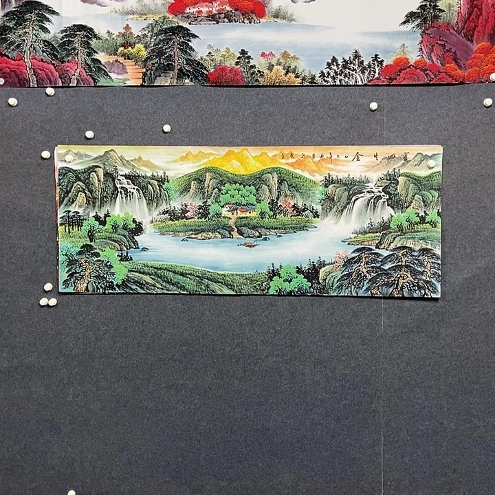 国画小六尺金山一幅