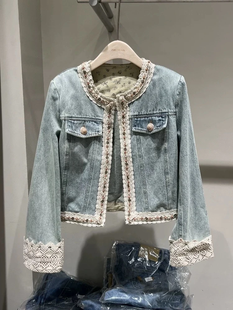 精品牛仔服饰001~050大码重工休闲百搭宽松韩版显瘦潮流春季短款