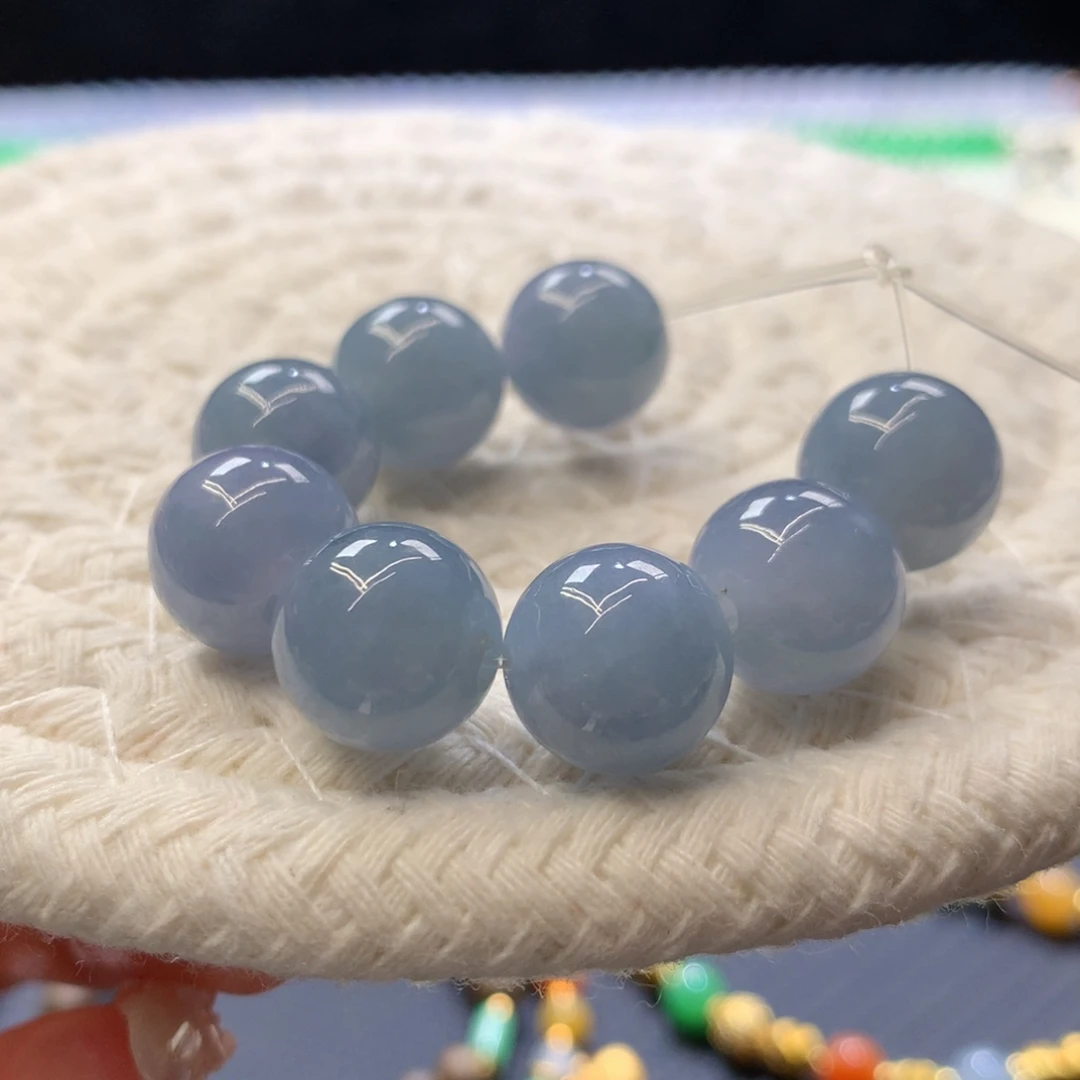 定制翡翠未镶嵌 毛货抛光定制 卡11+蓝莓紫 单颗价 多样性发货