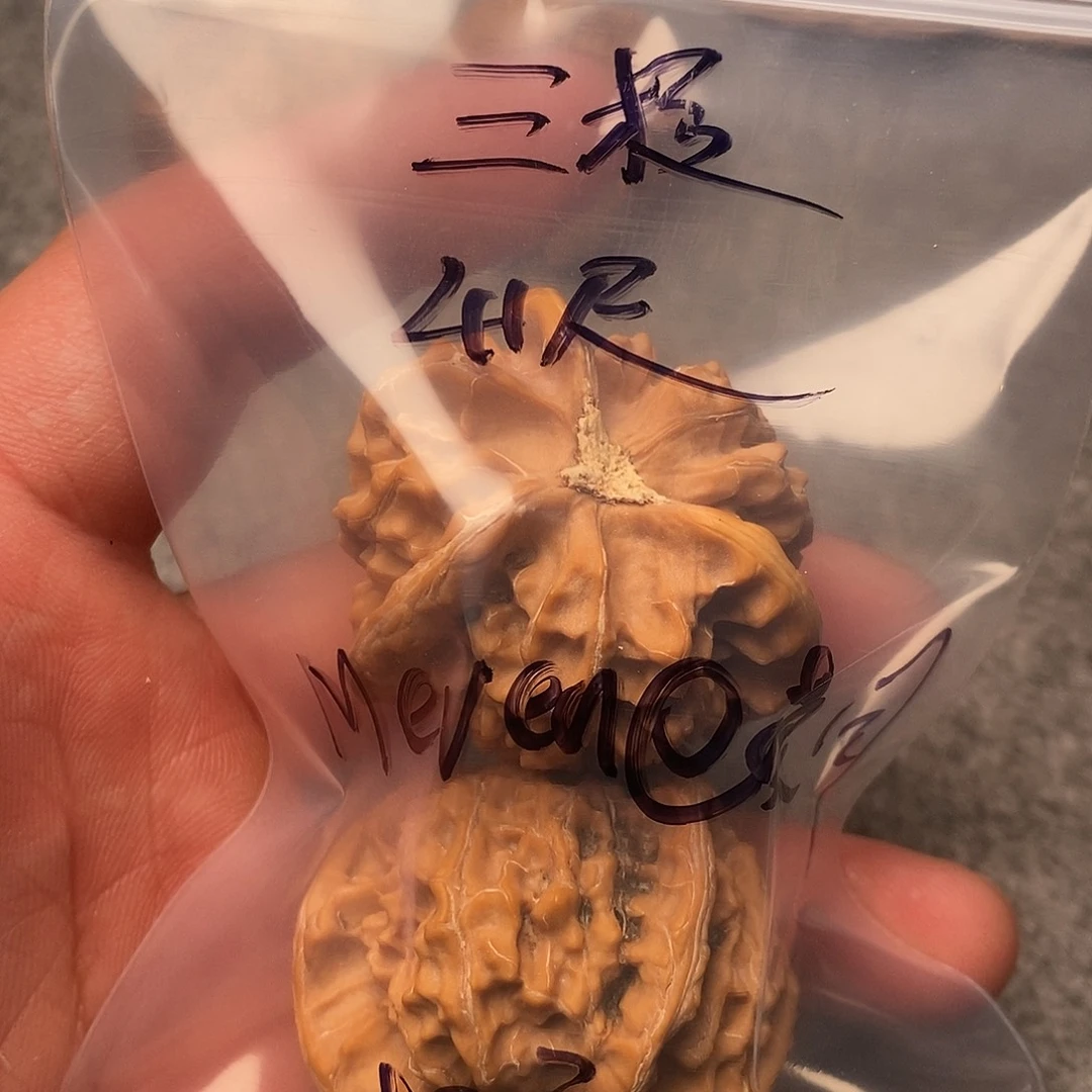 文玩核桃把件M****问三棱