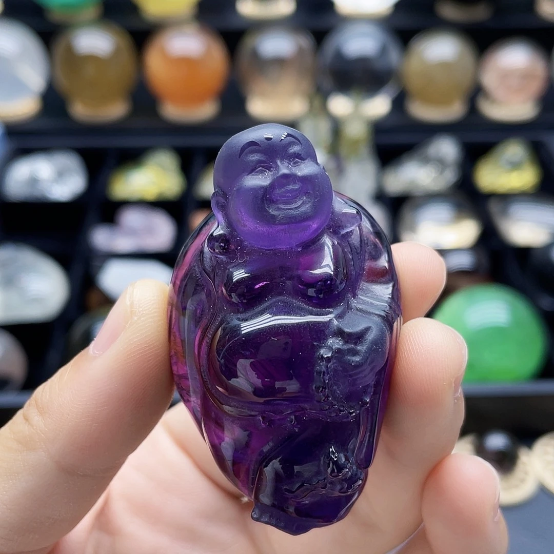 水晶珠宝半成品未镶嵌天然紫水晶