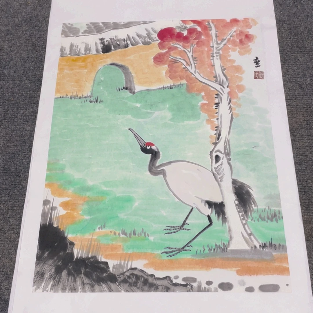 国画1.4平尺纯手绘国画作品