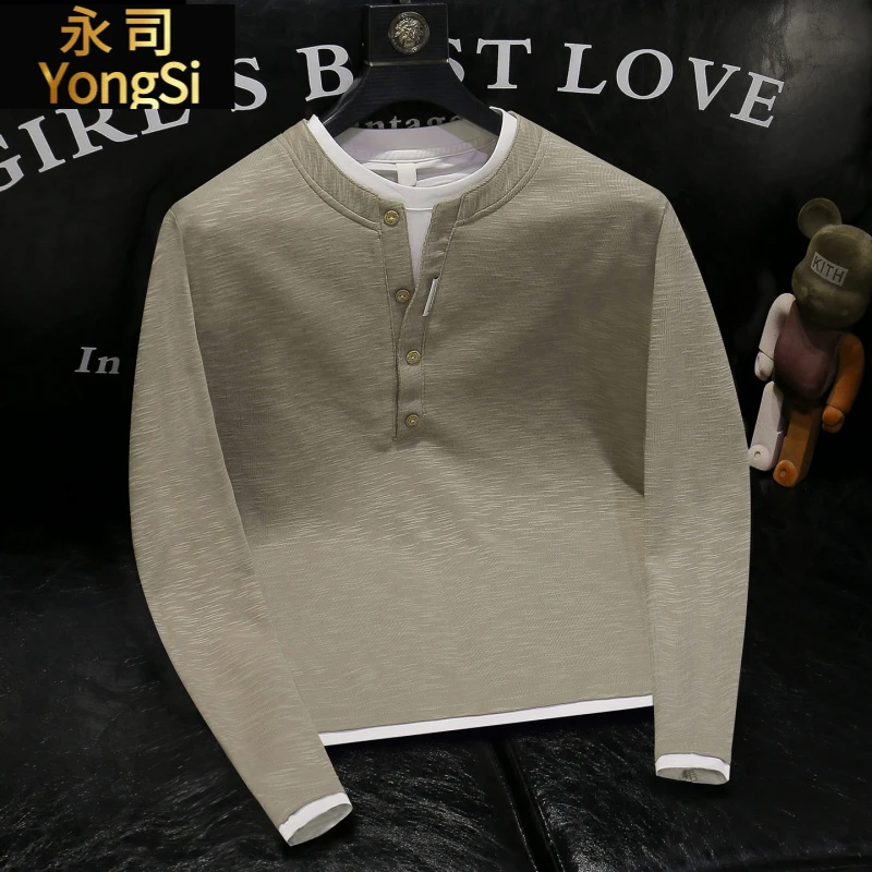 圆领卫衣男士秋冬季2025新款运动休闲套头长袖T恤宽松打底衫男款