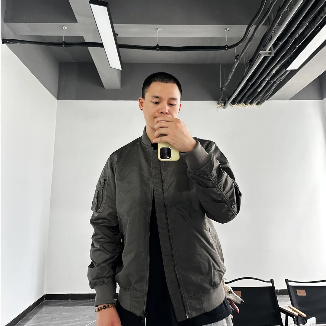 【侃爷款】飞行夹克ma1秋冬运动休闲男女同款单穿叠穿棒球领时尚