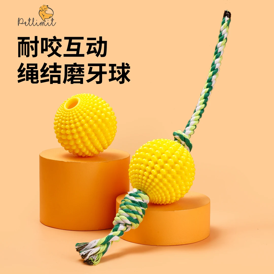 狗狗玩具球绳结耐咬拔河逗狗解闷神器幼犬小狗宠物磨牙洁齿狗咬绳