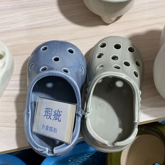 紫砂花盆瑕疵无孔