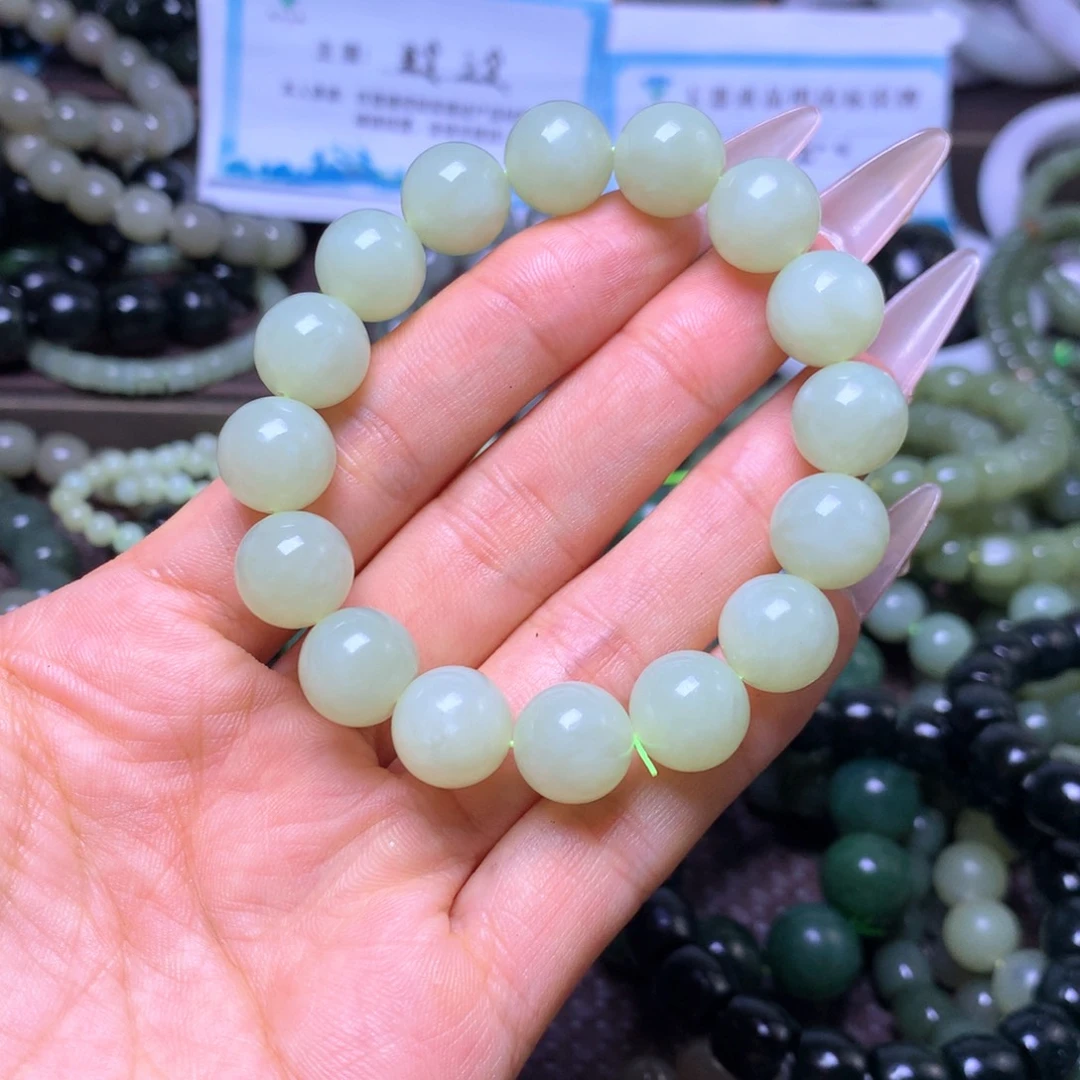 和田玉未镶嵌手串卡12