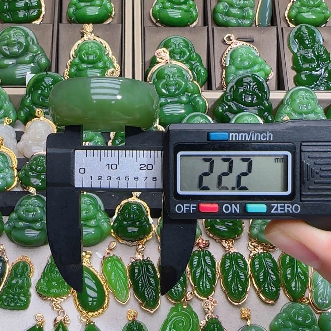 和田玉（碧玉）戒圈未镶嵌