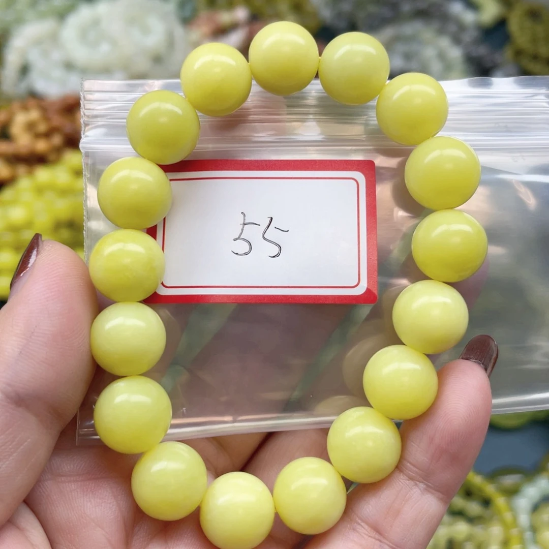 未镶嵌蛇纹石玉手链A****光