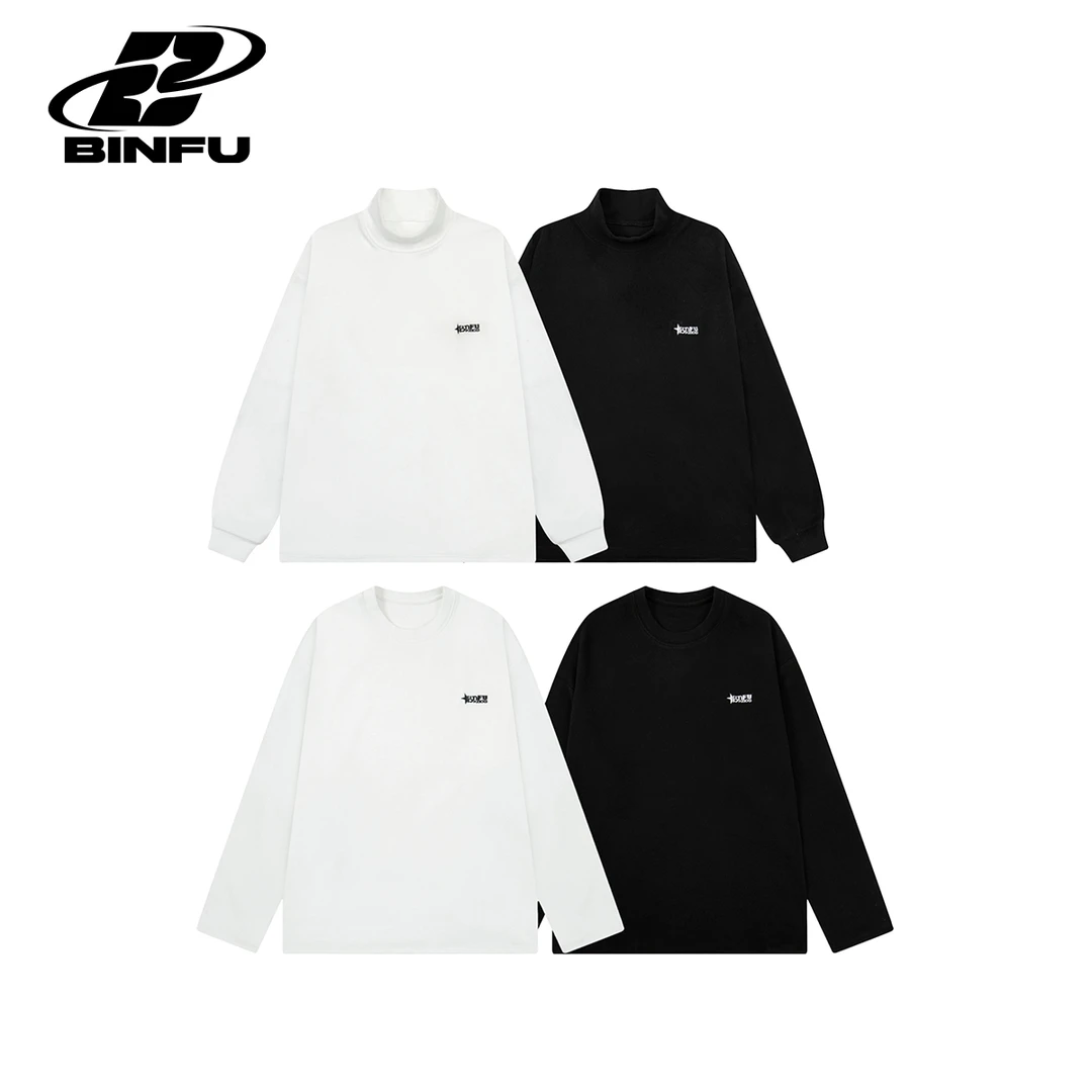 MADE BINFU 自制冬季 德绒保暖打底衫 简约圆领男女同款百搭长袖