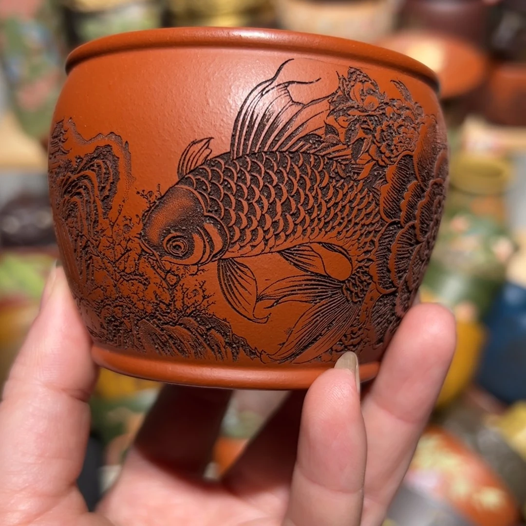 紫砂茶杯宜兴紫砂主人杯