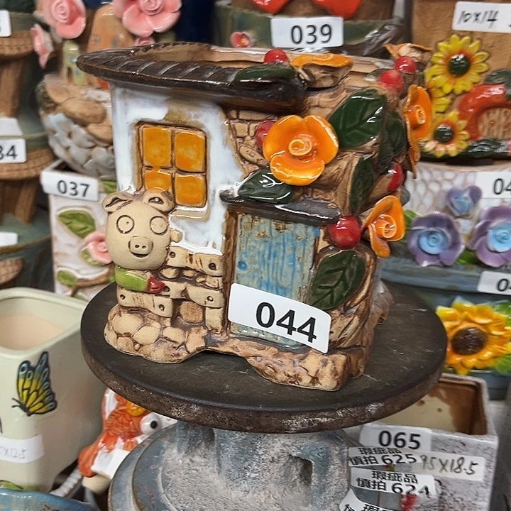 粗陶材质多肉花盆