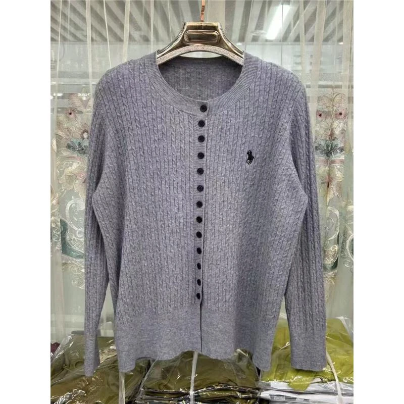 凯特丝蓓418#针织开衫女秋装2024年新款单排扣长袖圆领开衫百搭