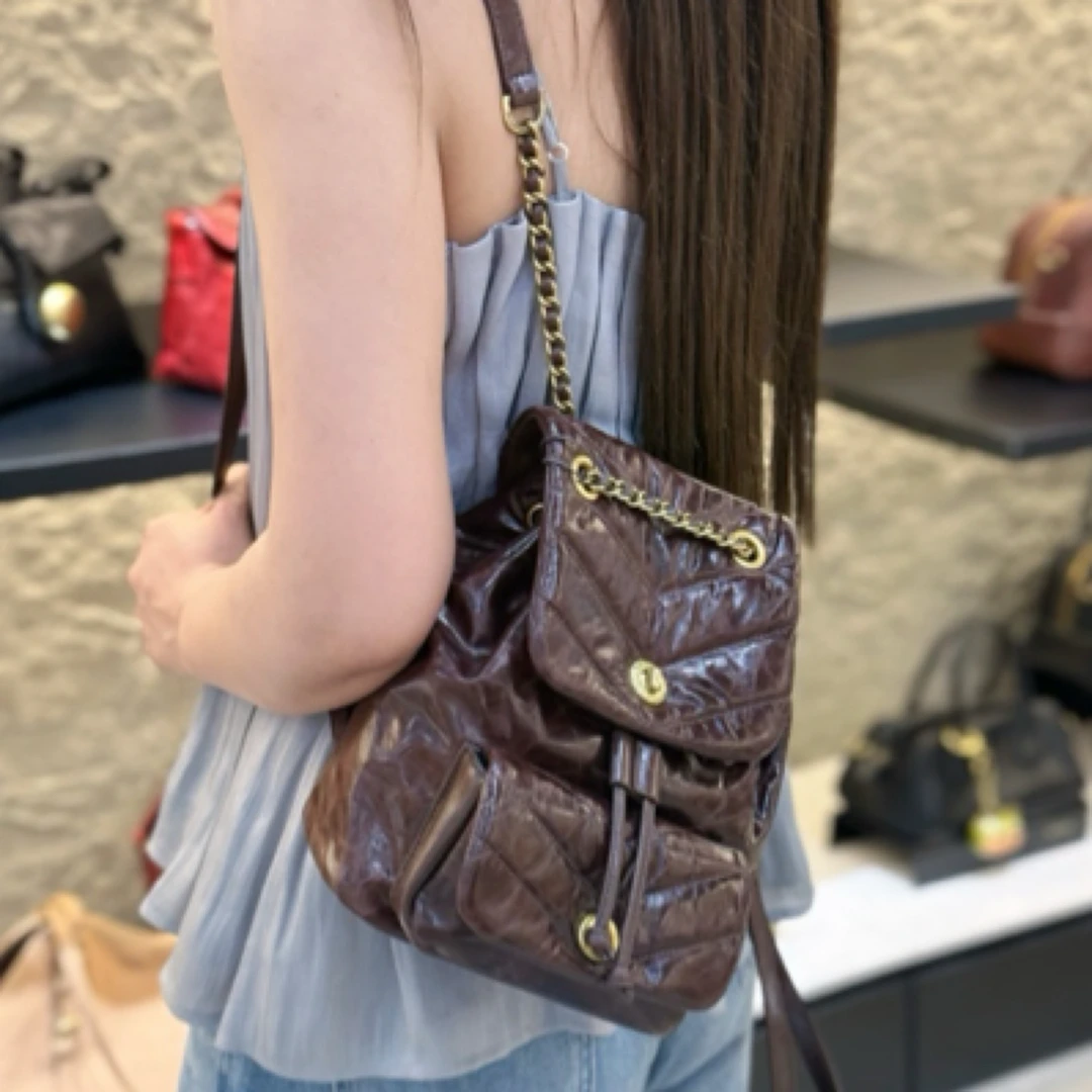 食草堂手工头层皮  手提双肩包 凡灵-1