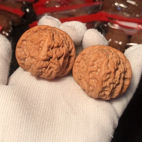 把件文玩核桃白狮子40