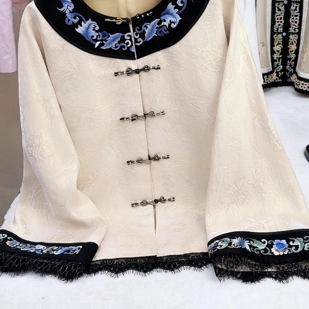 织绣真丝苏绣外套 一物一件